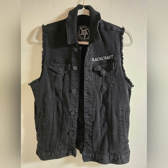 Blackcraft Reaper Denim Vest - Picture 2 of 8